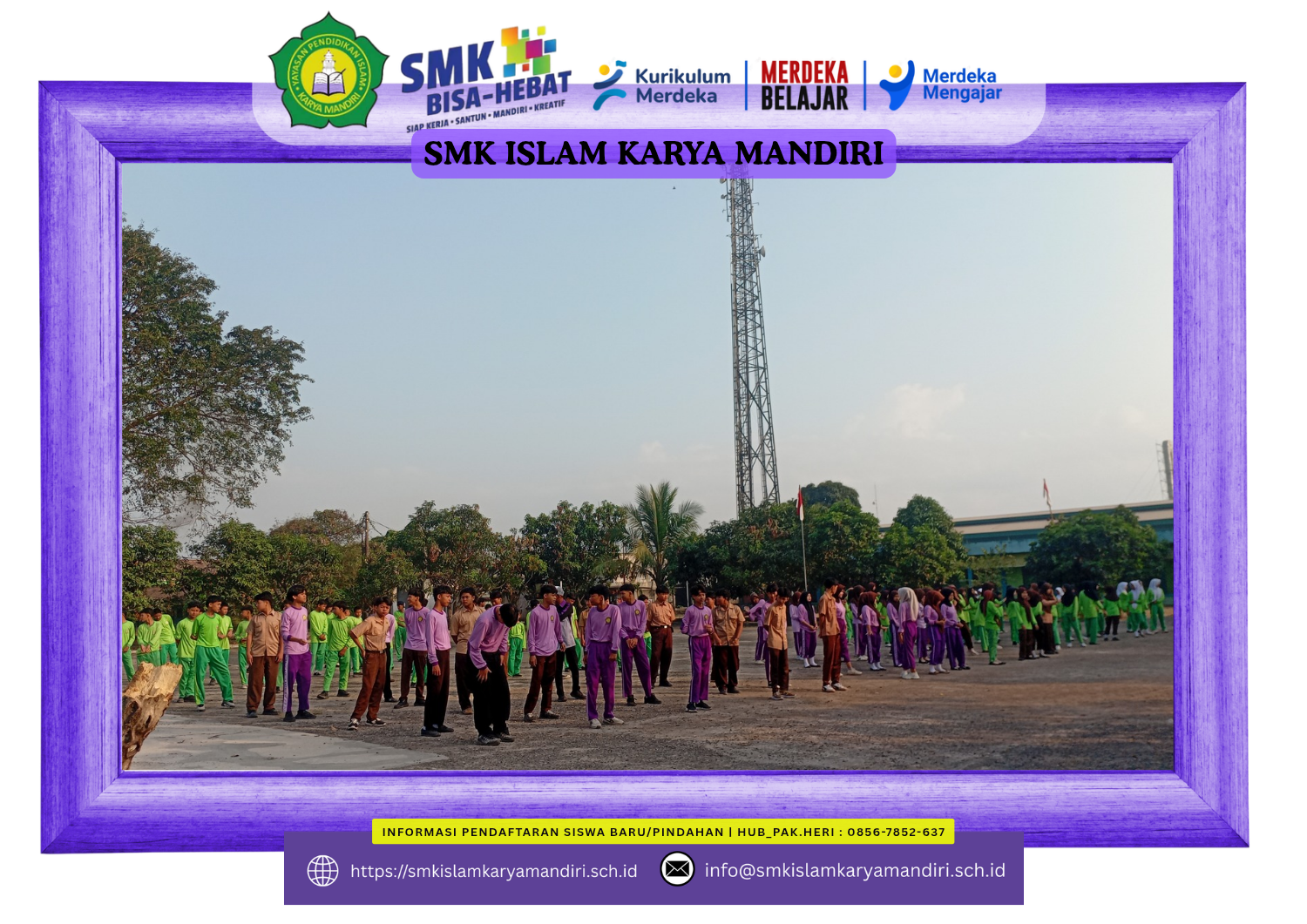 Gerak Asik Sabtu Pagi! Keseruan Senam Bersama "SMK ISLAM KARYA MANDIRI"
