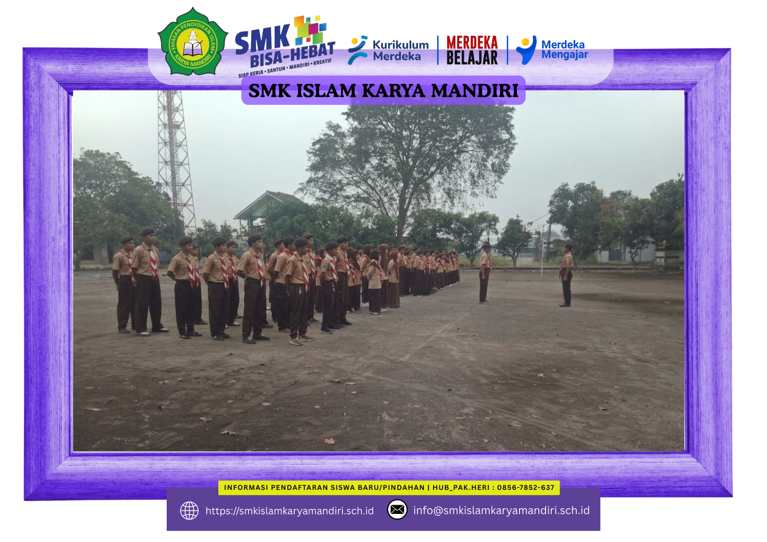Ekstrakurikuler PRAMUKA SMK Islam Karya Mandiri.