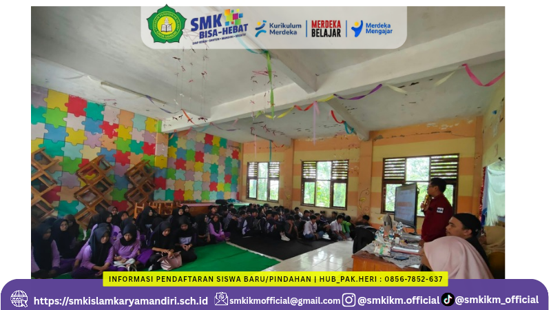 SMK ISLAM KARYA MANDIRI JAWILAN GELAR SOSIALISASI PEMBEKALAN TKA UNTUK KELAS XII